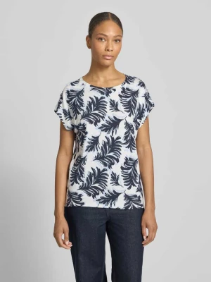 męski t-shirt o kroju regular fit z mieszanki wiskozy Tom Tailor