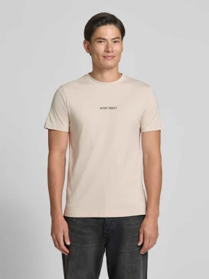 męski t-shirt o kroju regular fit z nadrukiem z logo Antony Morato Złamany biały