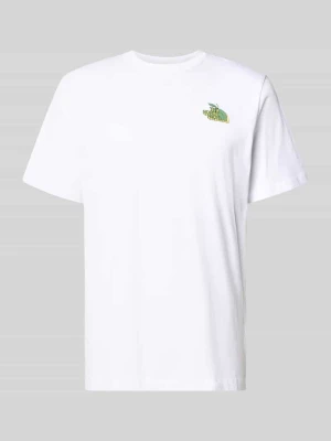 męski t-shirt o kroju regular fit z nadrukiem z motywem na tyle The North Face Biały