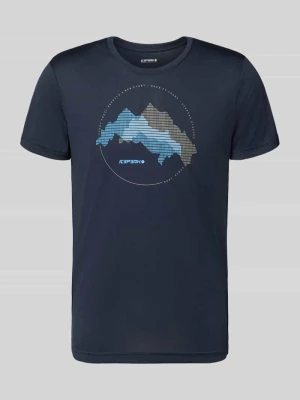 męski t-shirt o kroju regular fit z okrągłym dekoltem model 'Bearden' icepeak
