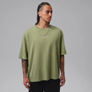 Męski T-shirt oversize z naszywką Jordan Flight Essentials - Zieleń