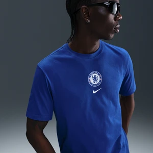 Męski T-shirt piłkarski Nike Chelsea F.C. - Niebieski