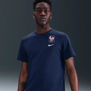 Męski T-shirt piłkarski Nike FFF - Niebieski