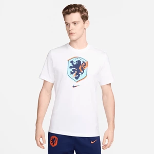 Męski T-shirt piłkarski Nike Holandia - Biel