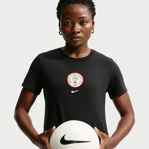 Męski T-shirt piłkarski Nike Nigeria - Czerń