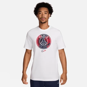 Męski T-shirt piłkarski Nike Paris Saint-Germain - Biel