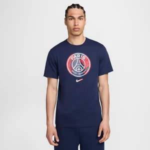 Męski T-shirt piłkarski Nike Paris Saint-Germain - Niebieski