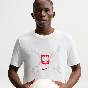 Zdjęcie produktu Męski T-shirt piłkarski Nike Polska 2026 - Biel