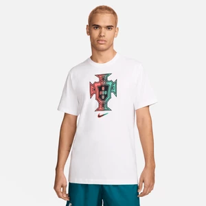 Męski T-shirt piłkarski Nike Portugalia - Biel