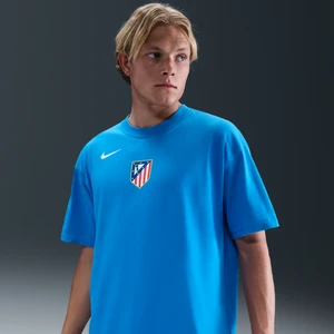 Męski T-shirt piłkarski Nike Total 90 Atlético Madryt - Niebieski