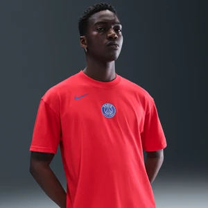 Męski T-shirt piłkarski Nike Total 90 Paris Saint-Germain - Czerwony