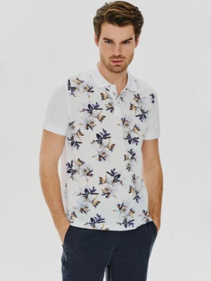 Męski t-shirt polo w kwiatki Pako Lorente