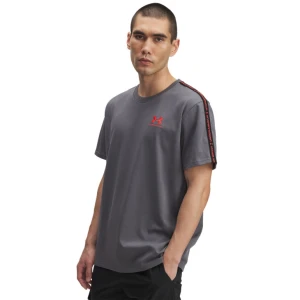 Męski t-shirt Under Armour UA Icon HWT Tee Taping - szary