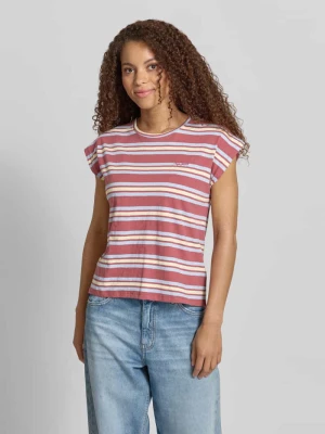 męski t-shirt w kroju regular fit z czystej bawełny model 'CHARLOT' Pepe Jeans Różowy
