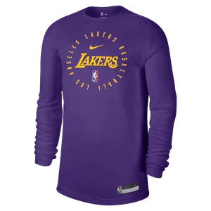 Męski T-shirt z długim rękawem Nike Dri-FIT NBA Los Angeles Lakers - Fiolet