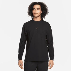 Męski T-shirt z długim rękawem Nike Sportswear Premium Essentials - Czerń