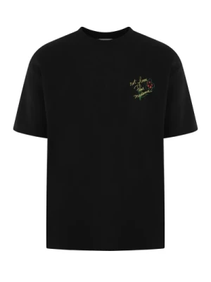 Męski T-shirt z hasłem Esquisse Czarny Drole de Monsieur