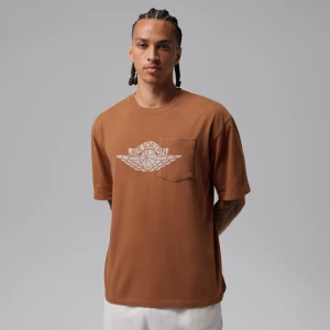 Męski T-shirt z kieszonką Jordan Flight Essentials - Brązowy