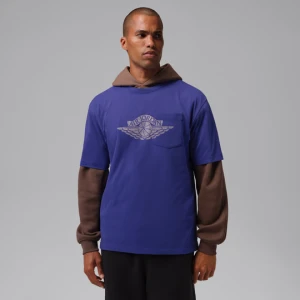 Męski T-shirt z kieszonką Jordan Flight Essentials - Niebieski