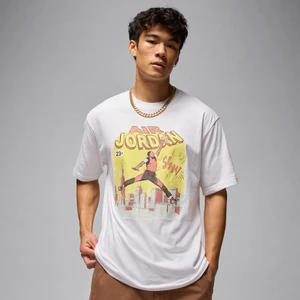 Męski T-shirt z motywem komiksowym Jordan - Biel