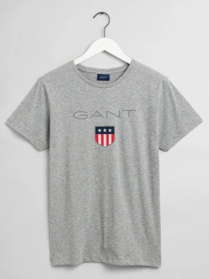 Męski t-shirt z motywem tarczy z krótkim rękawem GANT