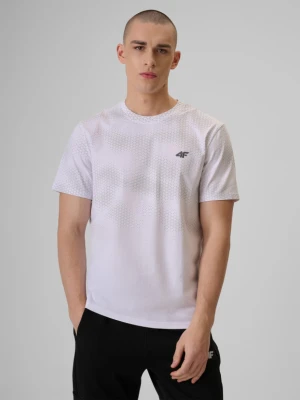 Zdjęcie produktu Męski t-shirt z nadrukiem 4F 4FRSS26TTSHM3807 - biały