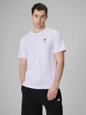 Zdjęcie produktu Męski t-shirt z nadrukiem 4F 4FRSS26TTSHM3818 - biały