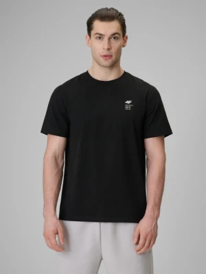 Zdjęcie produktu Męski t-shirt z nadrukiem 4F 4FRSS26TTSHM3818 - czarny