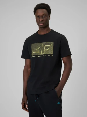 Zdjęcie produktu Męski t-shirt z nadrukiem 4F 4FRSS26TTSHM3991 - czarny