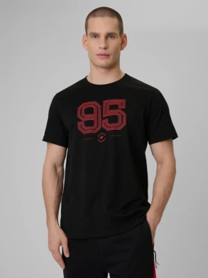 Zdjęcie produktu Męski t-shirt z nadrukiem 4F 4FWSS26TTSHM3327 - czarny