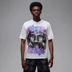 Męski T-shirt z nadrukiem Dri-FIT Jordan Sport 85 - Biel