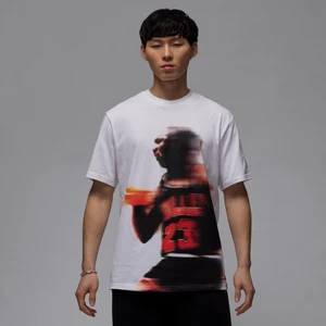 Męski T-shirt z nadrukiem Dri-FIT Jordan Sport - Biel