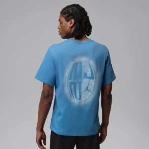 Męski T-shirt z nadrukiem Dri-FIT Jordan Sport - Niebieski