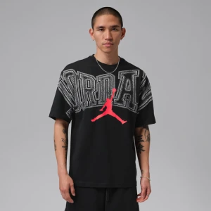 Męski T-shirt z nadrukiem Jordan - Czerń