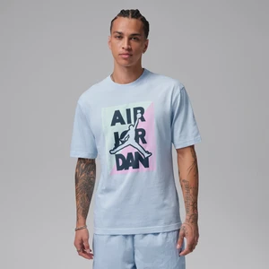 Męski T-shirt z nadrukiem Jordan - Niebieski