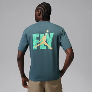 Męski T-shirt z nadrukiem Jordan - Niebieski