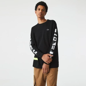 Męski T-Shirt Z Nadrukiem Loose Fit Lacoste