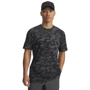 Męski t-shirt z nadrukiem moro Under Armour UA ABC Camo SS - szary