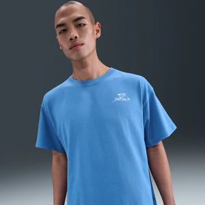 Męski T-shirt z nadrukiem Nike - Niebieski