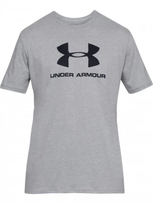 Męski t-shirt z nadrukiem UNDER ARMOUR SPORTSTYLE LOGO SS - szary