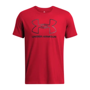 Męski t-shirt z nadrukiem Under Armour UA Foundation Short Sleeve - czerwony