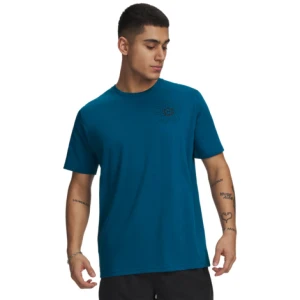 Męski t-shirt z nadrukiem Under Armour UA M Radial WM SS - niebieski
