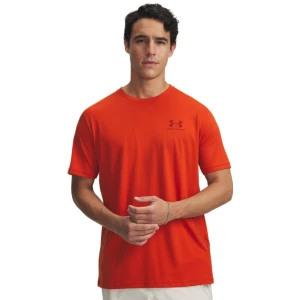 Męski t-shirt z nadrukiem Under Armour UA M Sportstyle LC SS - czerwony