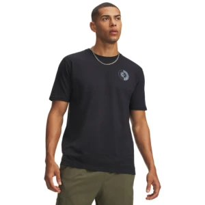 Męski t-shirt z nadrukiem Under Armour UA Mountain Bison - czarny