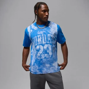 Męski T-shirt z nadrukiem w stylu uniwersyteckim Jordan Brooklyn - Niebieski