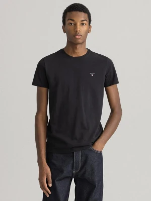 Męski t-shirt z piki z krótkim rękawem slim fit GANT