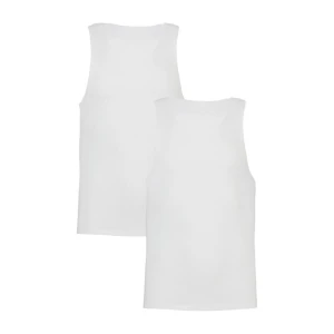 Męski tank top (2-pack) Under Armour Performance Tank Underwear Shirt - biały