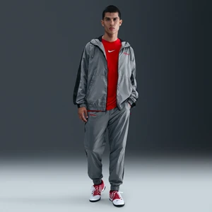 Męski tkany dres piłkarski z kapturem Nike Atlético Madryt - Szary