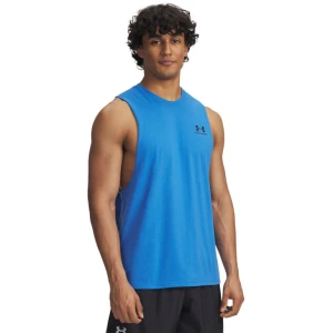 Zdjęcie produktu Męski top treningowy Under Armour UA LEFT CHEST CUT OFF TANK - niebieski