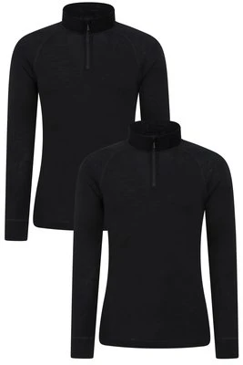 Męski top z wełny z merynosów — opakowanie zbiorcze - Black Mountain Warehouse